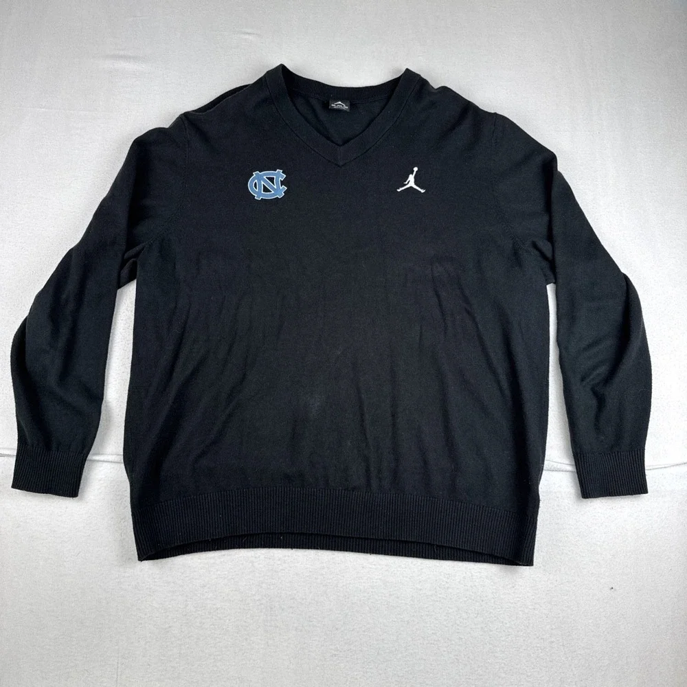 Jumpman Nike UNC Chapell Hill Mens Black Sweater 3XL Jordan ***Read Desc***